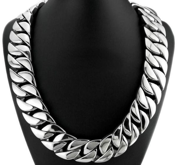 chains silver tone 32mm width 316l stainless steel polished curb solid heavy long chain jewelry8027917
chains silver tone 32mm width 316l stainless steel polished curb solid heavy long chain jewelry8027917