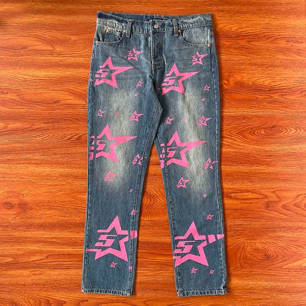 american hip-hop denim pants mens jeans sp5der designer jeans mens vintage style skateboards sweatpants loose west coast style pants, Blue
american hip-hop denim pants mens jeans sp5der designer jeans mens vintage style skateboards sweatpants loose west coast style pants, Blue