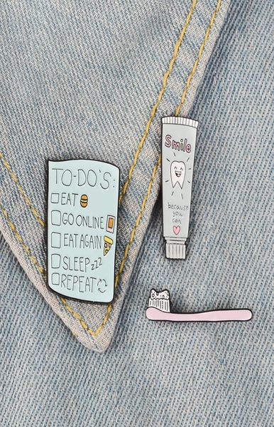 toothbrush toothpaste enamel pins to do list badges custom brooches pastel lapel pin denim shirt cartoon cute smile jewelry gift1040921, Gray
toothbrush toothpaste enamel pins to do list badges custom brooches pastel lapel pin denim shirt cartoon cute smile jewelry gift1040921, Gray