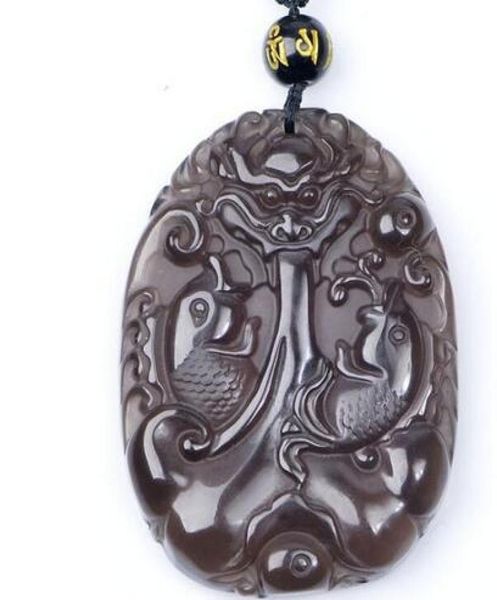 real clear ice natural obsidian carved fish dragon lucky charm pendants necklace fashion women039s jewelry5389345, Silver
real clear ice natural obsidian carved fish dragon lucky charm pendants necklace fashion women039s jewelry5389345, Silver