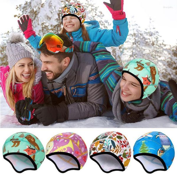 Image of Cycling Caps & Masks Youth Helmets Kids Cooling Liner Sweat Wicking Beanie Head Wrap Bicycle Running Hat For Bo