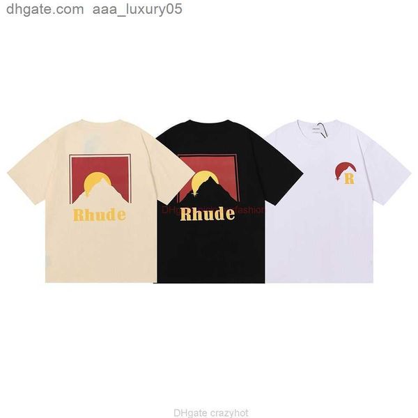 designer fashion clothing tees tshirt small trendy rhude printed highquality double yarn pure cotton short sleeved tshirt with trendy versat, White;black
designer fashion clothing tees tshirt small trendy rhude printed highquality double yarn pure cotton short sleeved tshirt with trendy versat, White;black