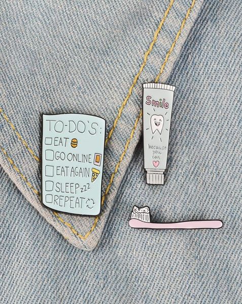 toothbrush toothpaste enamel pins to do list badges custom brooches pastel lapel pin denim shirt cartoon cute smile jewelry gift6617754, Gray
toothbrush toothpaste enamel pins to do list badges custom brooches pastel lapel pin denim shirt cartoon cute smile jewelry gift6617754, Gray