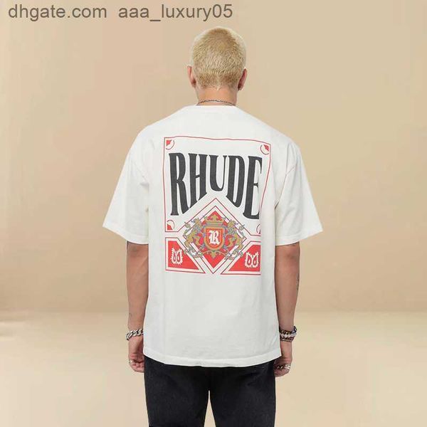 designer fashion clothing tees hip hop tshirts rhude playing card trend brand simple versatile high street couple summer loose t-shirt stree, White;black
designer fashion clothing tees hip hop tshirts rhude playing card trend brand simple versatile high street couple summer loose t-shirt stree, White;black