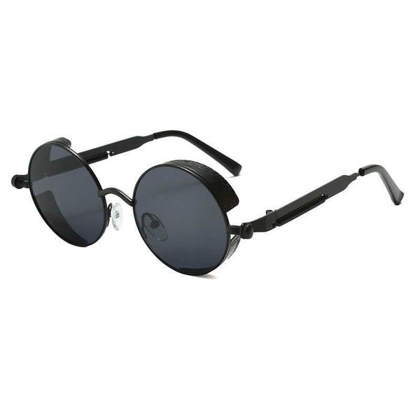 258 punk fashion new trend sunglasses steam sunglasses men's spring leg, White;black
258 punk fashion new trend sunglasses steam sunglasses men's spring leg, White;black