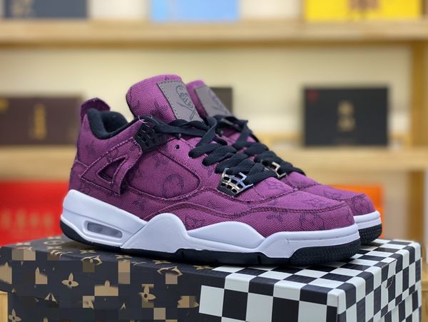 2023 authentic 4s basketball colloboration shoes jumpman 4 purple white black men women designer sports shoes
2023 authentic 4s basketball colloboration shoes jumpman 4 purple white black men women designer sports shoes