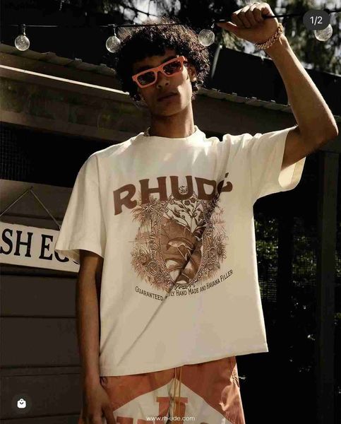 designer fashion clothing tees tshirts rhude summer flower print short sleeve american high street small trend brand men's women's, White;black
designer fashion clothing tees tshirts rhude summer flower print short sleeve american high street small trend brand men's women's, White;black