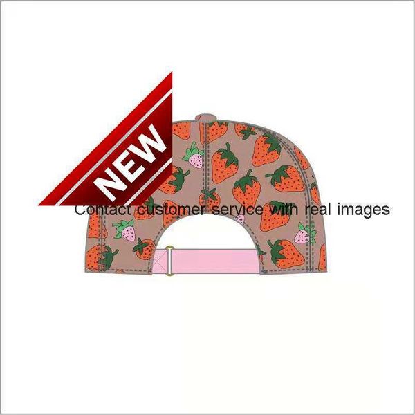 

1strawberry baseball caps man's cotton cactus classic letter Ball caps summer women sun hats outdoor adjustable Snapback Cap girl's cute visor1119983, Strawberry