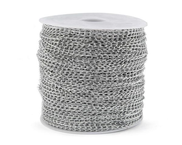 100mroll aluminum ed chains silver color plated necklace curb chains bulk for bracelets open link for diy jewelry making6078766, Blue;slivery
100mroll aluminum ed chains silver color plated necklace curb chains bulk for bracelets open link for diy jewelry making6078766, Blue;slivery