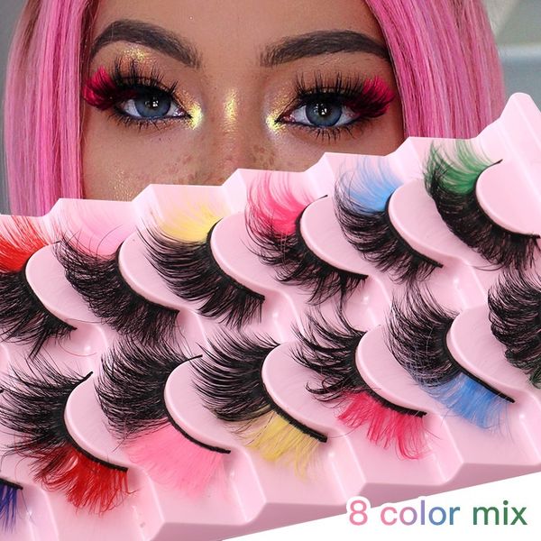 handmade reusable cosplay false eyelashes with color curly crisscross multilayer thick colored fake lashes extensions naturally soft & delic
handmade reusable cosplay false eyelashes with color curly crisscross multilayer thick colored fake lashes extensions naturally soft & delic