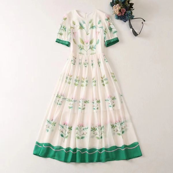 european and american women's clothes 2023 summer new short sleeve round neck splice green printing fashion pleated dress xxl, Black;gray
european and american women's clothes 2023 summer new short sleeve round neck splice green printing fashion pleated dress xxl, Black;gray