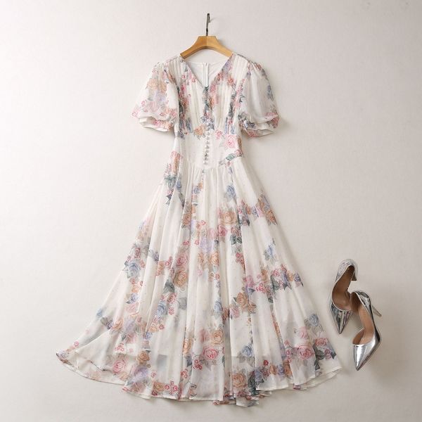 european and american women's clothes 2023 summer new short sleeve v-neck short sleeve fashion floral print pleated dress xxl, Black;gray
european and american women's clothes 2023 summer new short sleeve v-neck short sleeve fashion floral print pleated dress xxl, Black;gray