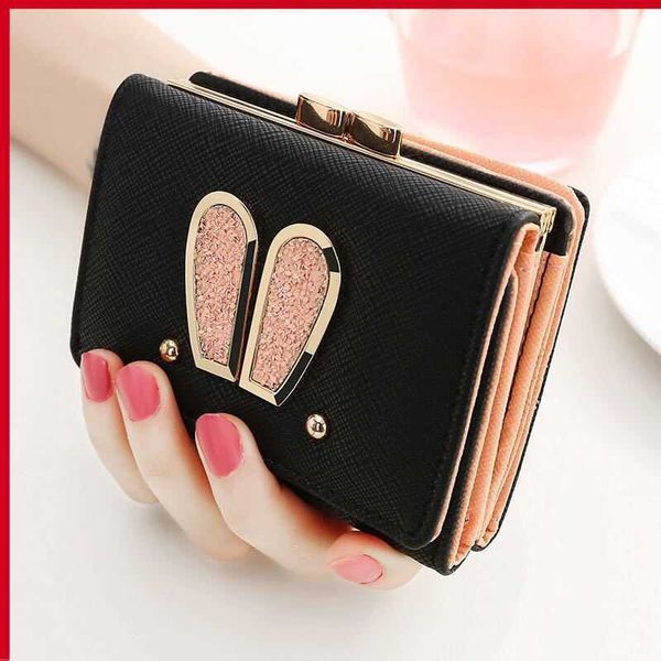 stylish and exquisite small purse women's short wallet 2023 new frh clip zero cute rabbit ear fashion multi card wallet, Red;black
stylish and exquisite small purse women's short wallet 2023 new frh clip zero cute rabbit ear fashion multi card wallet, Red;black