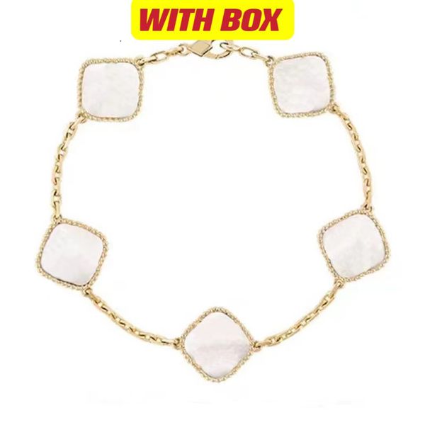 highquality luxury bracelet chain bangle classic clover bracelet designer bracelets jewelry girls with box stainless steel white black green
highquality luxury bracelet chain bangle classic clover bracelet designer bracelets jewelry girls with box stainless steel white black green