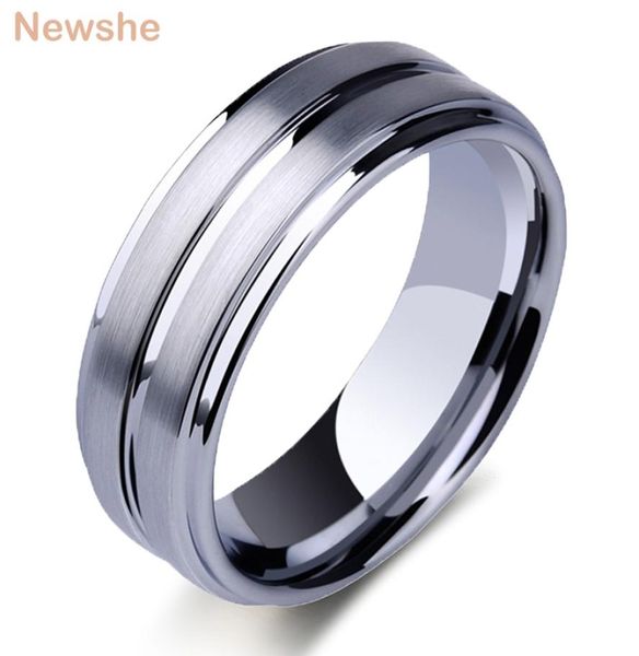 newshe tungsten carbide rings for men groove ring 8mm mens wedding band charm jewelry gift size 813 trx061 2103104577596, Silver
newshe tungsten carbide rings for men groove ring 8mm mens wedding band charm jewelry gift size 813 trx061 2103104577596, Silver