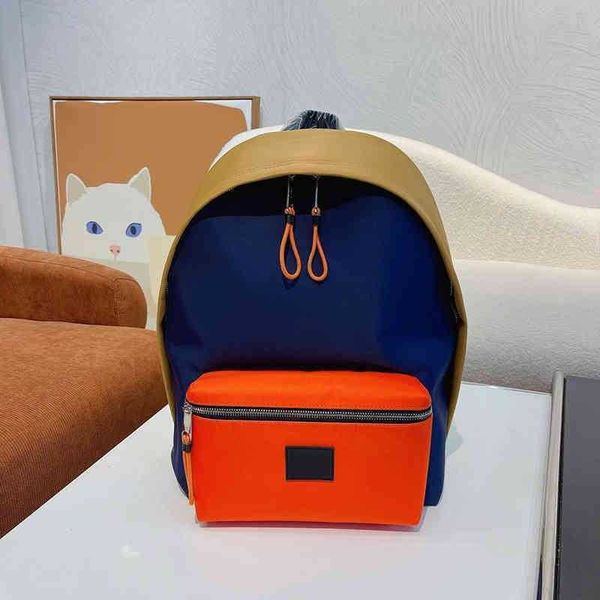 new contrast color sports backpack high capacity students handbag nylon luxury designer brand double zipper schoolbag 220322
new contrast color sports backpack high capacity students handbag nylon luxury designer brand double zipper schoolbag 220322