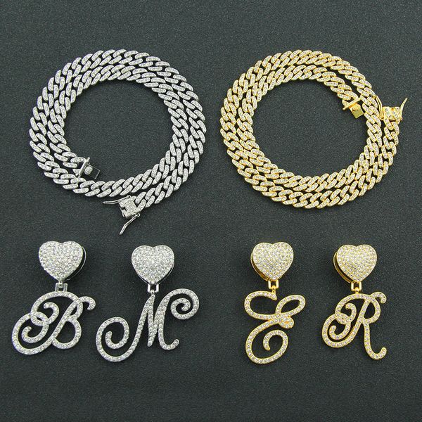hip hop rapper pendant necklace full zircon creative love heart english letter hipster big pendant shiny men letter necklace gold cuban link, Silver
hip hop rapper pendant necklace full zircon creative love heart english letter hipster big pendant shiny men letter necklace gold cuban link, Silver
