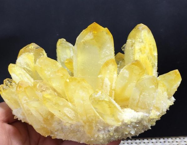 new find yellow phantom quartz crystal cluster mineral specimen healing4917719, Black
new find yellow phantom quartz crystal cluster mineral specimen healing4917719, Black