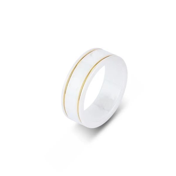 black white ceramic love rings designer band ring for mens womens jewelry couples wedding rings, Silver
black white ceramic love rings designer band ring for mens womens jewelry couples wedding rings, Silver