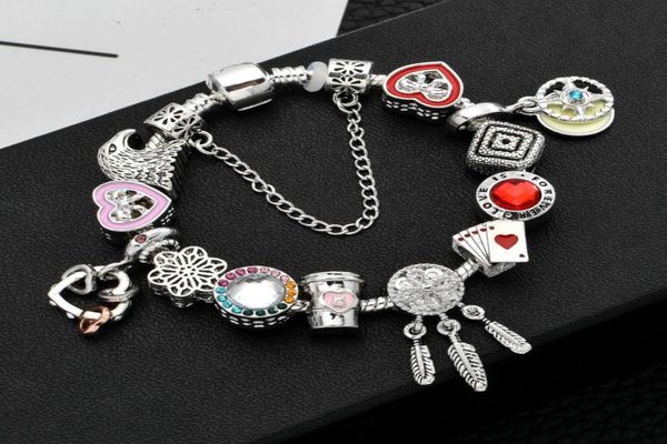 new 925 silver diamonds glass bead woman love bracelet fits european jewelry charm snowflake bracelets valentines day gift6759748, Black
new 925 silver diamonds glass bead woman love bracelet fits european jewelry charm snowflake bracelets valentines day gift6759748, Black