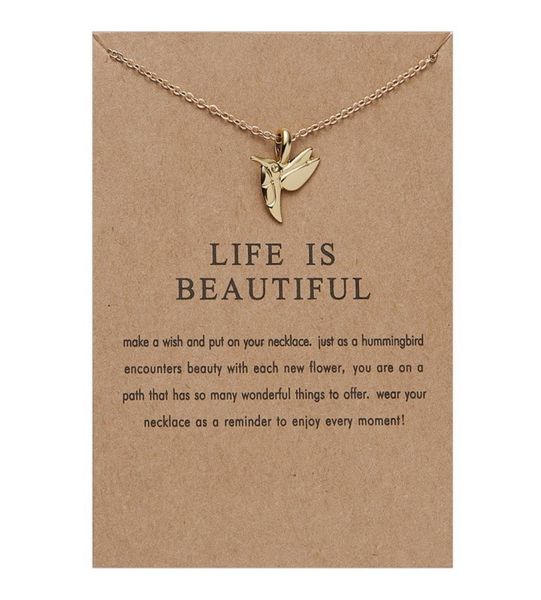 life is beautiful hummingbird necklace personality insect clavicle chain card necklace7418046, Silver
life is beautiful hummingbird necklace personality insect clavicle chain card necklace7418046, Silver