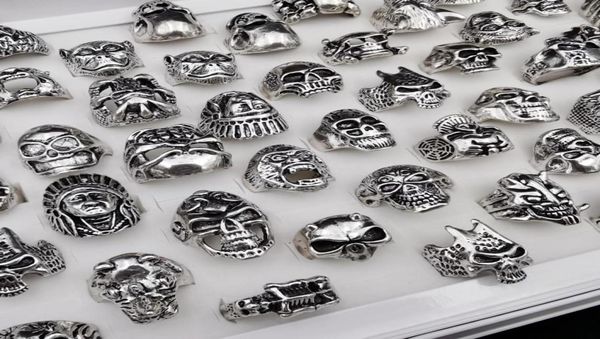 whole 20pcslot gothic skull ring punk vintage skeleton rings for women men mixed style rock rings jewelry 0011827867, Silver
whole 20pcslot gothic skull ring punk vintage skeleton rings for women men mixed style rock rings jewelry 0011827867, Silver