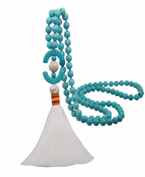 sweater chain tassel pendant blue turquoise white turquoise long european and american popular beautiful necklace jewelry pendants6016690, Silver
sweater chain tassel pendant blue turquoise white turquoise long european and american popular beautiful necklace jewelry pendants6016690, Silver