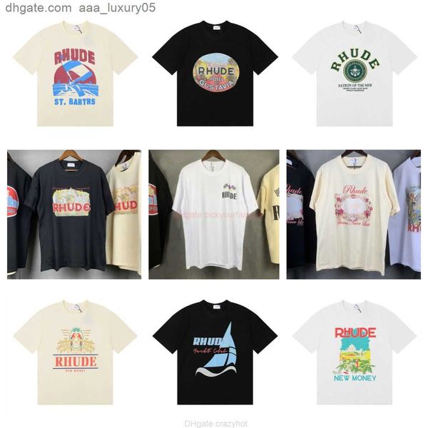 designer fashion clothing tees tshirt niche trendy rhude american vintage loose ins high street pure cotton couple vtg short sleeved tshirt, White;black
designer fashion clothing tees tshirt niche trendy rhude american vintage loose ins high street pure cotton couple vtg short sleeved tshirt, White;black