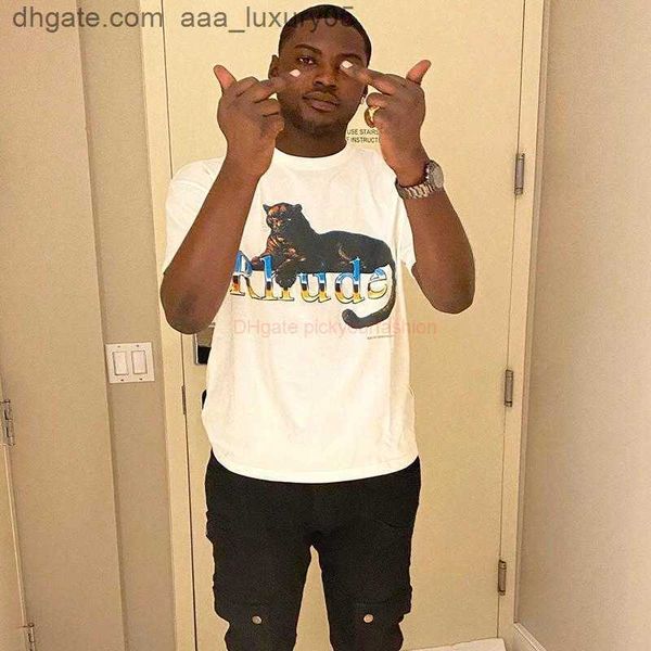 designer fashion clothing tees tshirt high street rhude panther tiger gradient print summer casual loose round neck short sleeve tshirt fash, White;black
designer fashion clothing tees tshirt high street rhude panther tiger gradient print summer casual loose round neck short sleeve tshirt fash, White;black