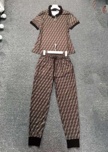 sports suit women two piece pant fabric comfort double f letter design lapel short-sleeved t-shirt elastic band black leg daily leisure pant, White
sports suit women two piece pant fabric comfort double f letter design lapel short-sleeved t-shirt elastic band black leg daily leisure pant, White