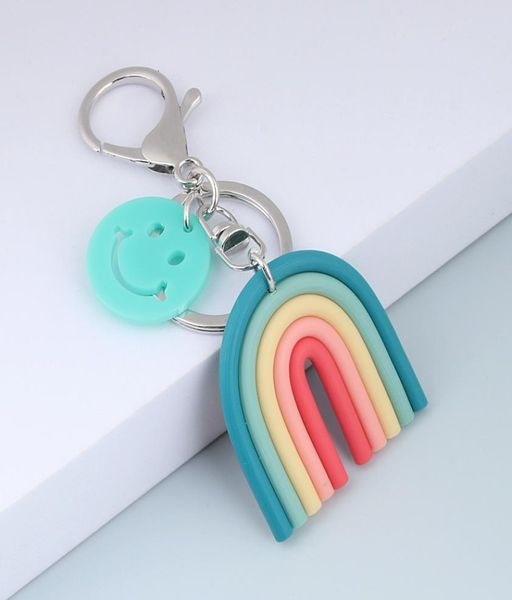 cartoon keychain lovely handmade rainbow smile face key ring for women handbag accessorie car hanging summer jewelry gifts2325487, Silver
cartoon keychain lovely handmade rainbow smile face key ring for women handbag accessorie car hanging summer jewelry gifts2325487, Silver