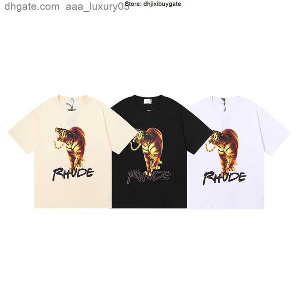 small beauty los angeles rhude t shirts tiger hd printing short sleeve t-shirt fashion brand men's and women's loose bottom t-shir, White;black
small beauty los angeles rhude t shirts tiger hd printing short sleeve t-shirt fashion brand men's and women's loose bottom t-shir, White;black