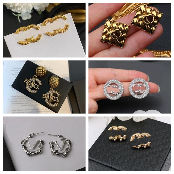 simple designer earrings letters dangle stud earring 925 silver crystal women rhinestone wedding party jewerlry accessories 20style, Golden;silver
simple designer earrings letters dangle stud earring 925 silver crystal women rhinestone wedding party jewerlry accessories 20style, Golden;silver