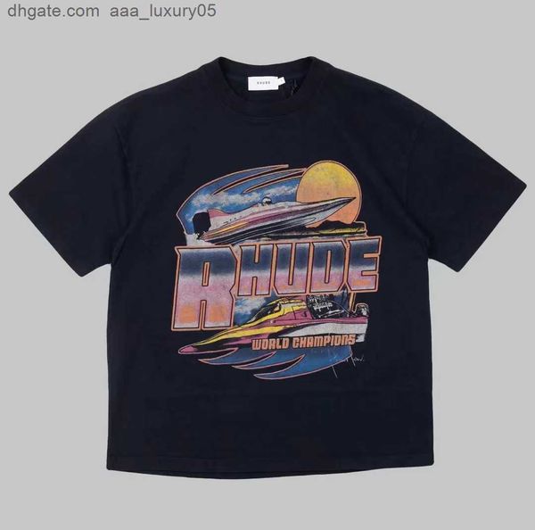 designer fashion clothing tees tshirts rhude sunset champion yacht short sleeve t-shirt cotton trendy round neck summer men's women, White;black
designer fashion clothing tees tshirts rhude sunset champion yacht short sleeve t-shirt cotton trendy round neck summer men's women, White;black
