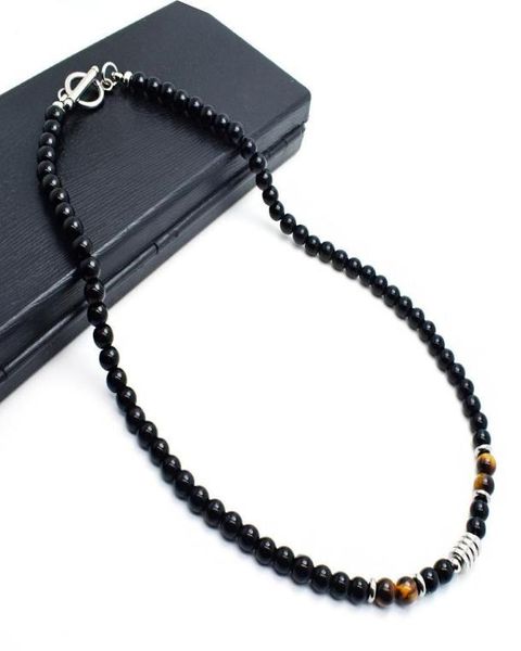 handmade natural stone beads obsidian chocker necklace stainless steel ot short neckless for men jewelry homme8308705, Golden;silver
handmade natural stone beads obsidian chocker necklace stainless steel ot short neckless for men jewelry homme8308705, Golden;silver