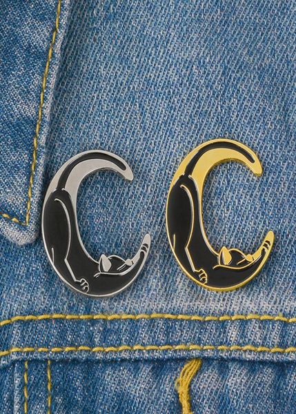 cat enamel pin black animal brooch moon cartoon gold silver lapel denim badge jewelry stretching sleepy gift for boys and girls4979254, Gray
cat enamel pin black animal brooch moon cartoon gold silver lapel denim badge jewelry stretching sleepy gift for boys and girls4979254, Gray
