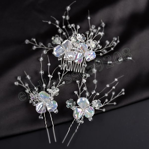 bridal crystal hair combs 3pcs flower wedding jewelry set hair stick shiny rhinestones colours exquisite cute hair accessories, Slivery;golden
bridal crystal hair combs 3pcs flower wedding jewelry set hair stick shiny rhinestones colours exquisite cute hair accessories, Slivery;golden