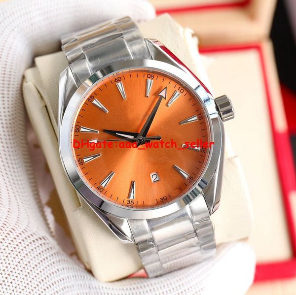 5 styles luxury mens designer watches 41mm sm150 orange dial mechanical automatic movement transparent back stainless steel sapphire men, Slivery;brown
5 styles luxury mens designer watches 41mm sm150 orange dial mechanical automatic movement transparent back stainless steel sapphire men, Slivery;brown