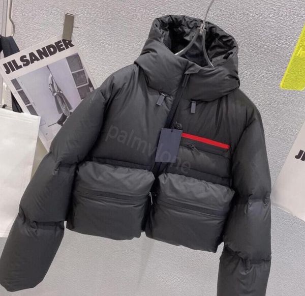 pr23da trendy mens women designer down parkas with letters badge sequins winter womens jackets coats casual streetwear 3 colors, Black
pr23da trendy mens women designer down parkas with letters badge sequins winter womens jackets coats casual streetwear 3 colors, Black