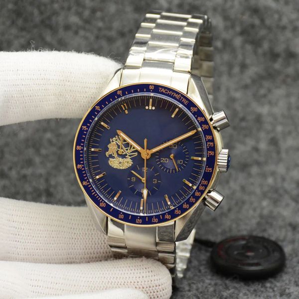 eyes on the stars watch chronograph sports battery power limited two tone gold blue dial quartz professional dive wristwatch stainless steel, Slivery;brown
eyes on the stars watch chronograph sports battery power limited two tone gold blue dial quartz professional dive wristwatch stainless steel, Slivery;brown