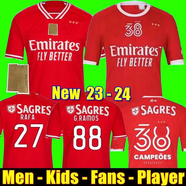 23 24 benfica soccer jerseys fans player version seferovic waldschmidt everton pizzi rafa darwin g.ramos 2023 2024 home away men kids kit fo, Black;yellow
23 24 benfica soccer jerseys fans player version seferovic waldschmidt everton pizzi rafa darwin g.ramos 2023 2024 home away men kids kit fo, Black;yellow
