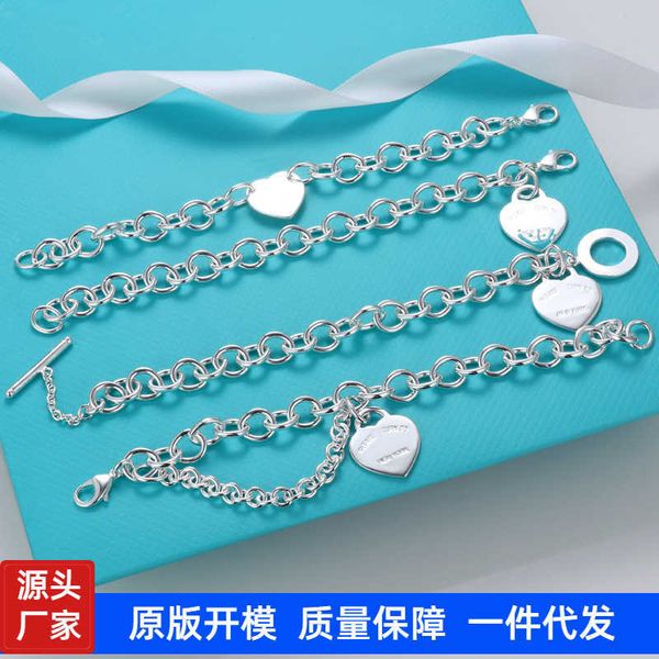 internet celebrity the same heart-shaped english hanging tag couple bracelet tiffay love ot buckle blue enamel heart ring, Black
internet celebrity the same heart-shaped english hanging tag couple bracelet tiffay love ot buckle blue enamel heart ring, Black