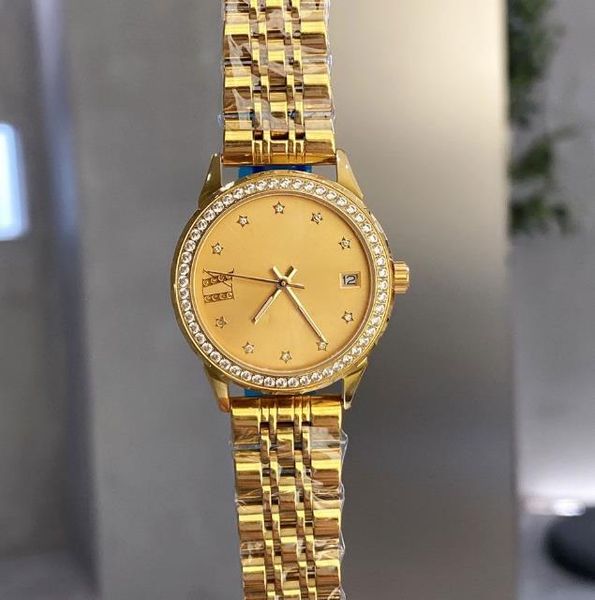 classic ladies watch 31mm quartz watches diamond dial stainless steel strap life waterproof wristwatch gift for women high-end orologio di l, Slivery;brown
classic ladies watch 31mm quartz watches diamond dial stainless steel strap life waterproof wristwatch gift for women high-end orologio di l, Slivery;brown
