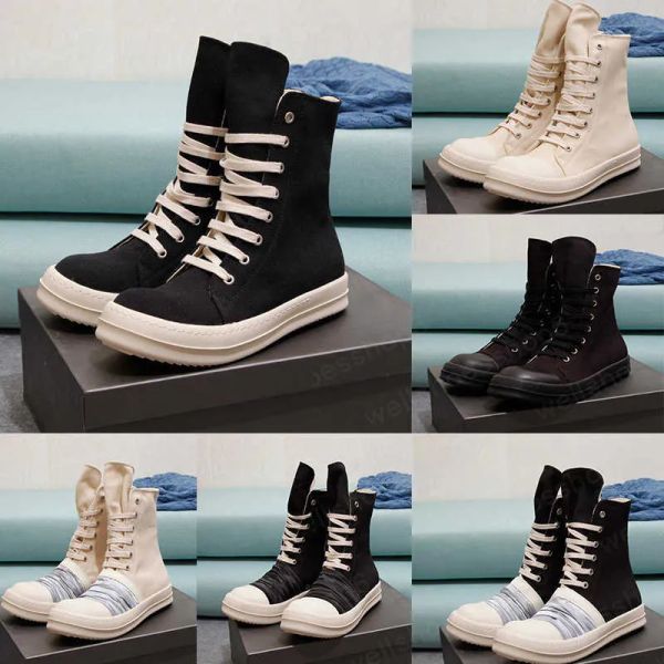 new fashion excellent designer rick shoes men women sneakers high owen booties thick bottom increase dark owens mens canvas casual board, Black
new fashion excellent designer rick shoes men women sneakers high owen booties thick bottom increase dark owens mens canvas casual board, Black
