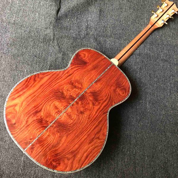 custom bear claw spruce 43" jumbo solid cocobolo back side 5a flamed maple neck acoustic guitar in natural
custom bear claw spruce 43" jumbo solid cocobolo back side 5a flamed maple neck acoustic guitar in natural