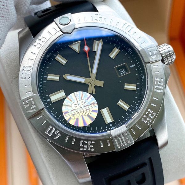 2023 men's watches automatic black 44mm avenger series stainless steel glass back sports nylon canvas strap men's, Slivery;golden
2023 men's watches automatic black 44mm avenger series stainless steel glass back sports nylon canvas strap men's, Slivery;golden