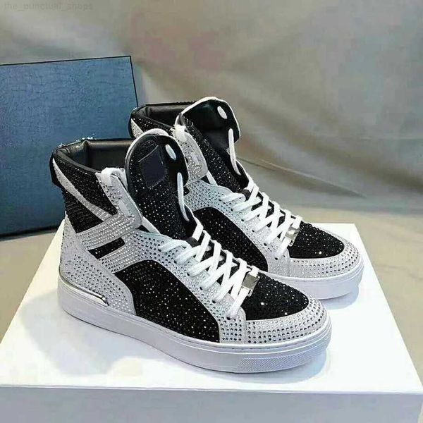 the men's shoes pp mixed color high-cut lace-up style3 race runner plein casual sneakers shoes size38-45, Black
the men's shoes pp mixed color high-cut lace-up style3 race runner plein casual sneakers shoes size38-45, Black