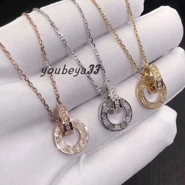 new fashion love necklace jewelry men women double ring full bore two rows of drill necklace octagonal screw cap lover couple gift, Silver
new fashion love necklace jewelry men women double ring full bore two rows of drill necklace octagonal screw cap lover couple gift, Silver