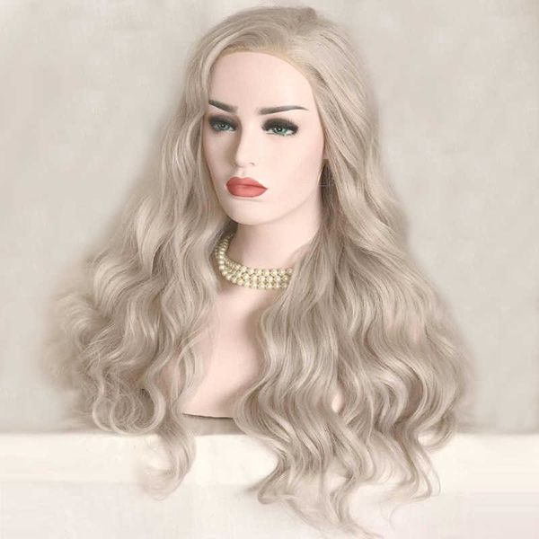 woman heat resistant lace front wigs synthetic wig for women silver grey lace wig pre plucked cosplay wig natural wave hair 230524, Black;brown
woman heat resistant lace front wigs synthetic wig for women silver grey lace wig pre plucked cosplay wig natural wave hair 230524, Black;brown