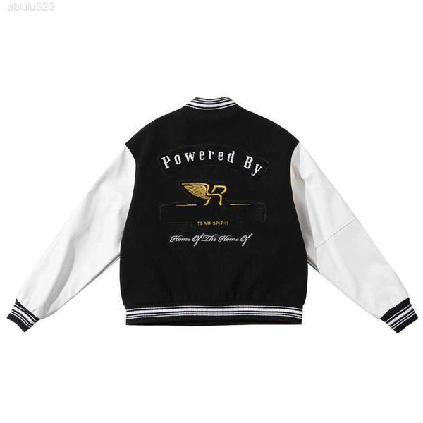rep embroidery panelled baseball jacket man women fashion coat oversize baseball uniform fzjk0618, Black;brown
rep embroidery panelled baseball jacket man women fashion coat oversize baseball uniform fzjk0618, Black;brown